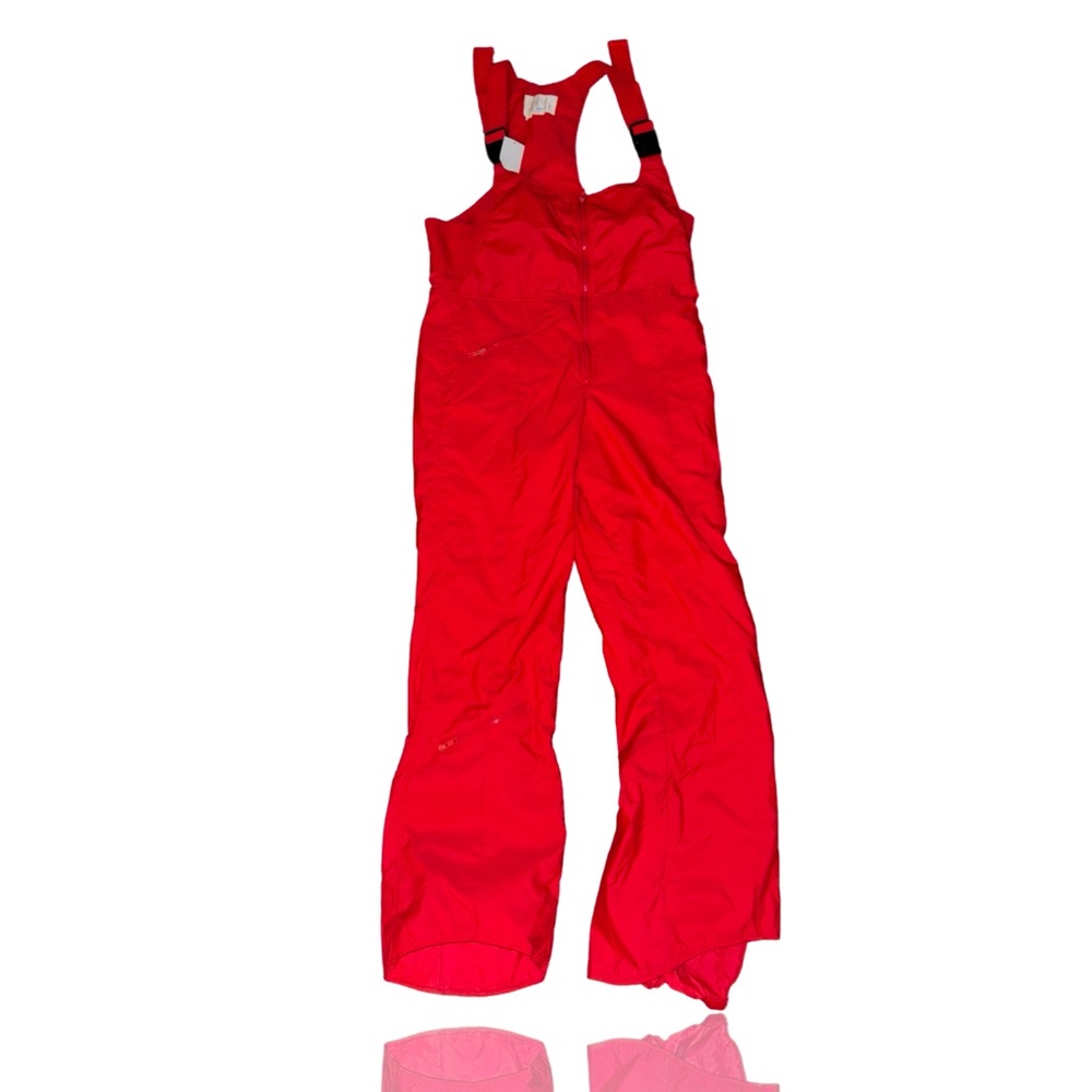 Vintage Snow Bib-Overalls: Sarajevo Euro Styling by LC Cash: 80’s ERA: SZ 34